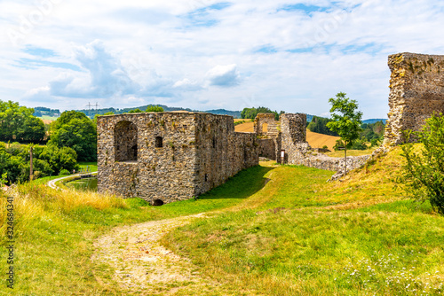 Borotin Castle ruins in Borotin, South Bohemia, Czech Republic