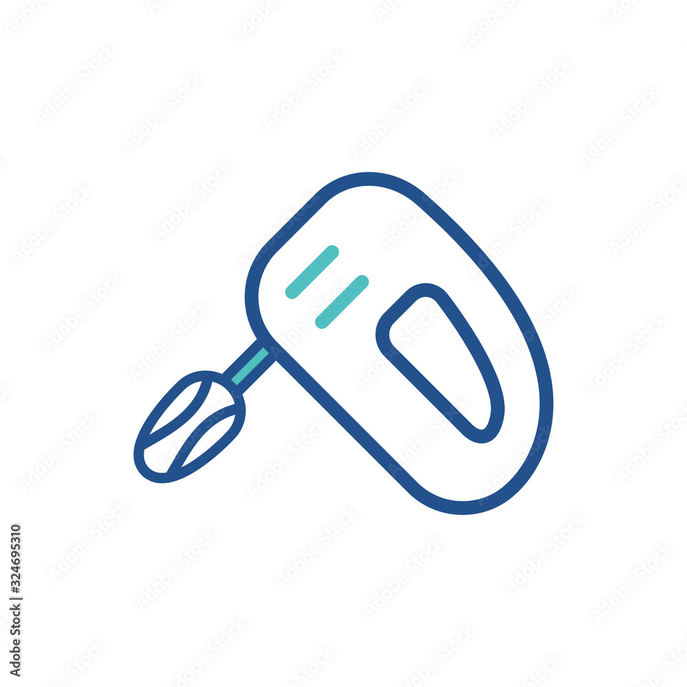 mixer kitchen icon collection, trendy style mixer kitchen icon collection, trendy style