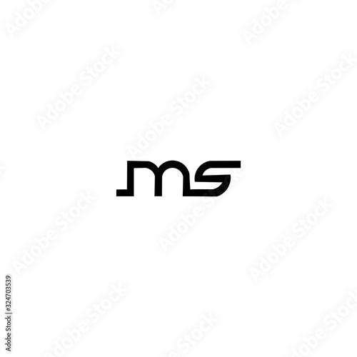 MS M S Letter Logo Business Template Vector icon