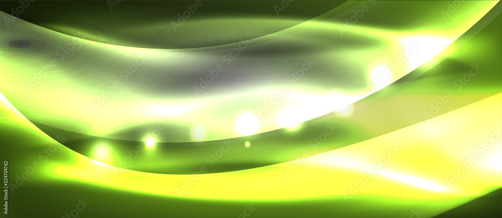 Abstract background. Shiny design neon waves with light effects, techno trendy design. Vector Illustration For Wallpaper, Banner, Background, Card, Book Illustration, landing page Abstract background. Shiny design neon waves with light effects, techno trendy design. Vector Illustration For Wallpaper, Banner, Background, Card, Book Illustration, landing page