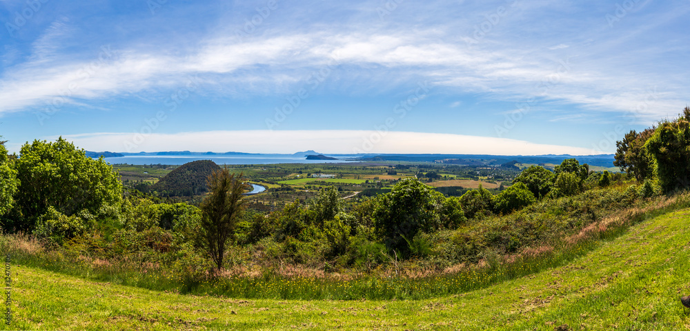 Lake Taupo Lookout, North Island of New Zealand