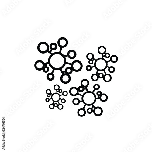 vector illustration of molecule