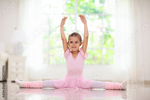 Wallpaper Mural Baby ballet. Little ballerina girl in dance class. Torontodigital.ca