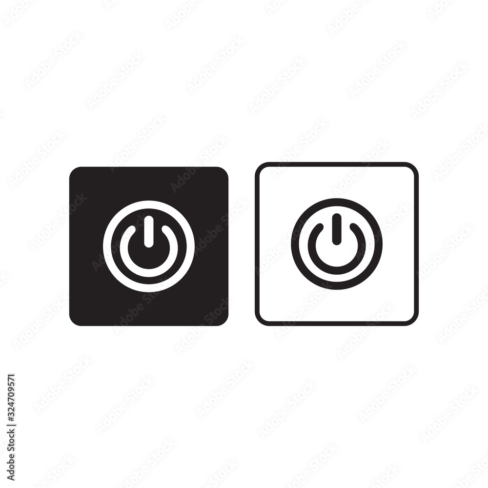 power icon, shutdown icon power icon, shutdown icon