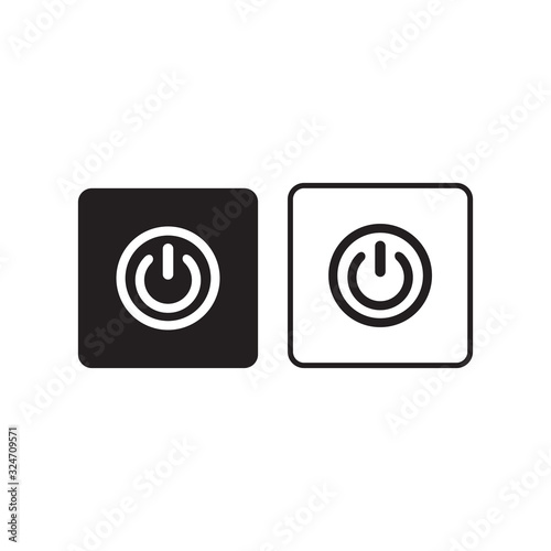 power icon, shutdown icon