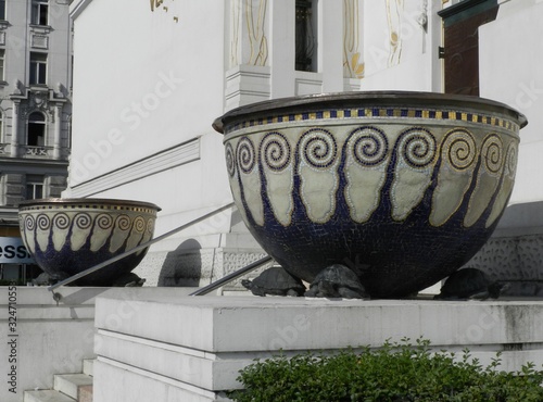 Bild auf Leinwand Vienna, Austria, Secession Building, Detail