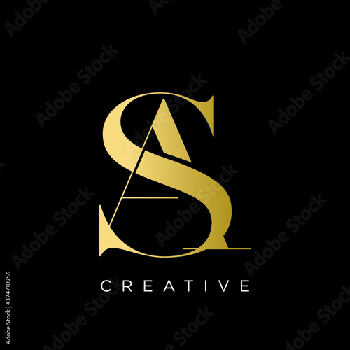 sa logo design vector photo