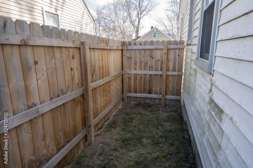 privacy fence has been installed