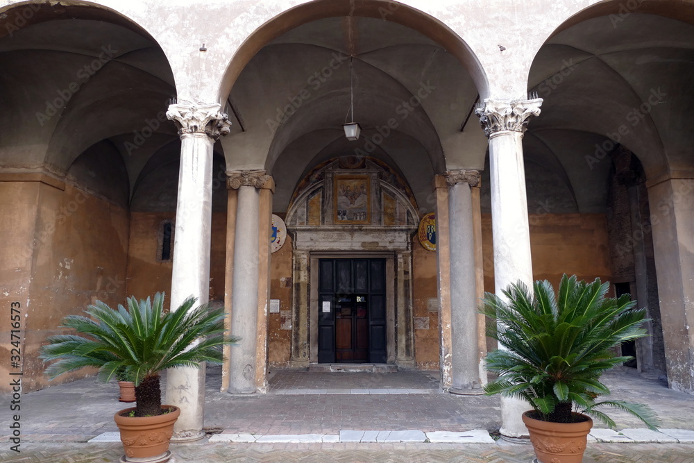basilica dei santi quattro coronati,roma,italia Stock Photo Adobe Stock