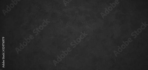 Black background with dark border with mottled abstract texture design, elegant old vintage distressed background