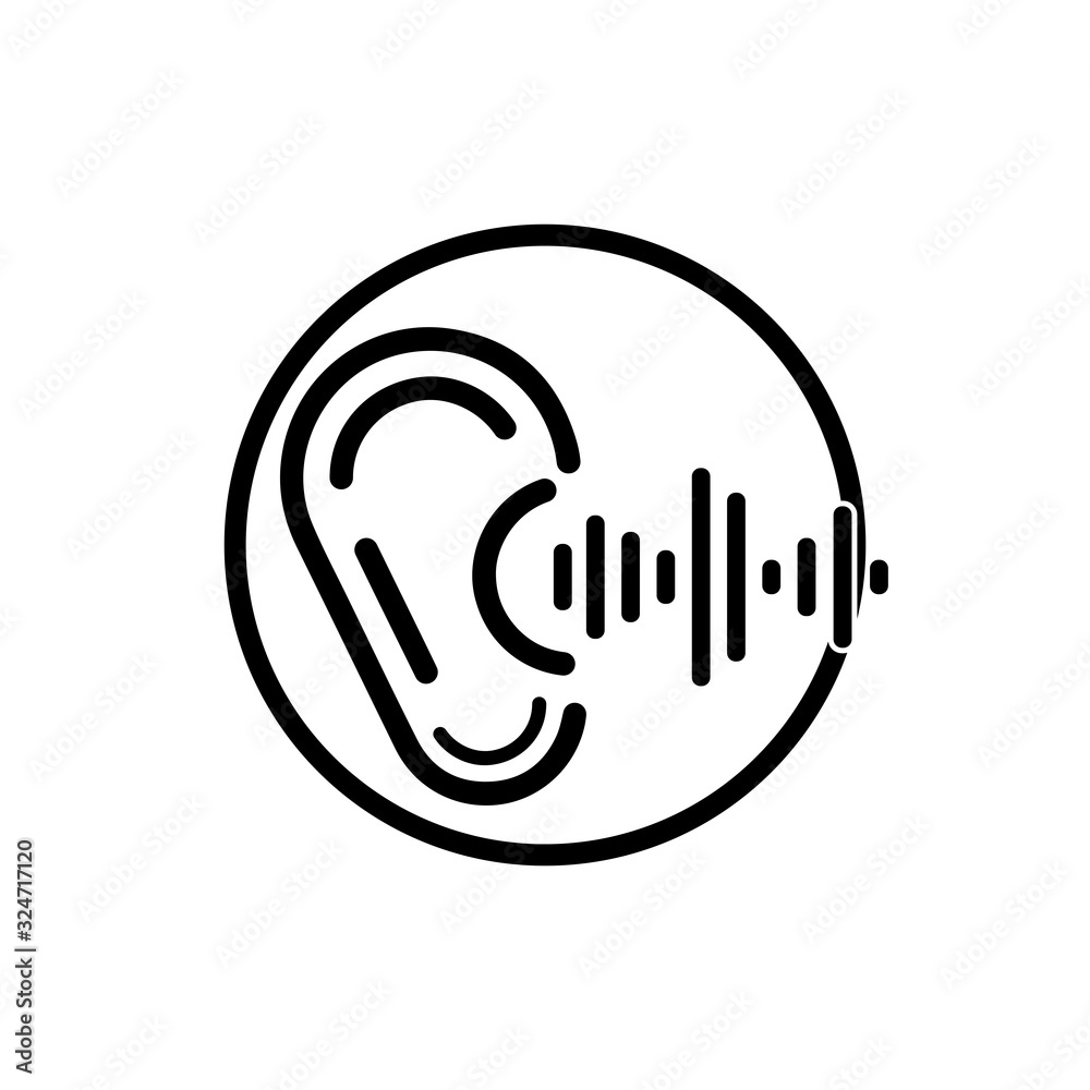 Hearing Logo Template vector icon design Hearing Logo Template vector icon design