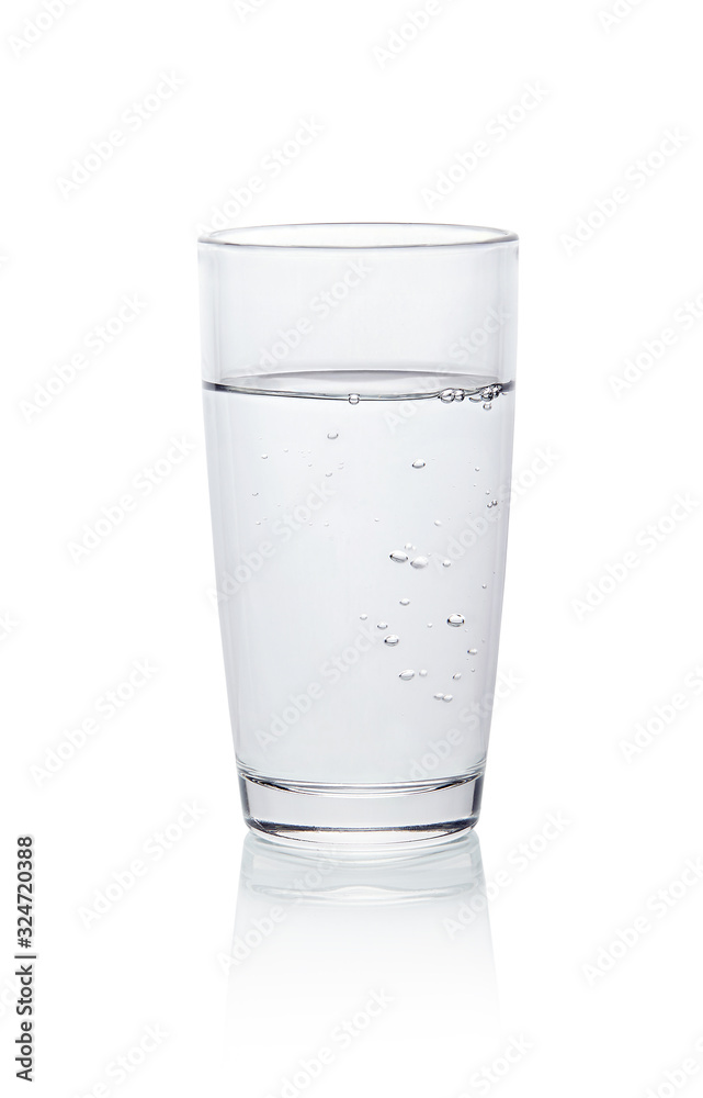 Glass of clean water isolated on white background. Glass of clean water isolated on white background.