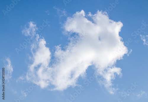 White clouds on a blue sky