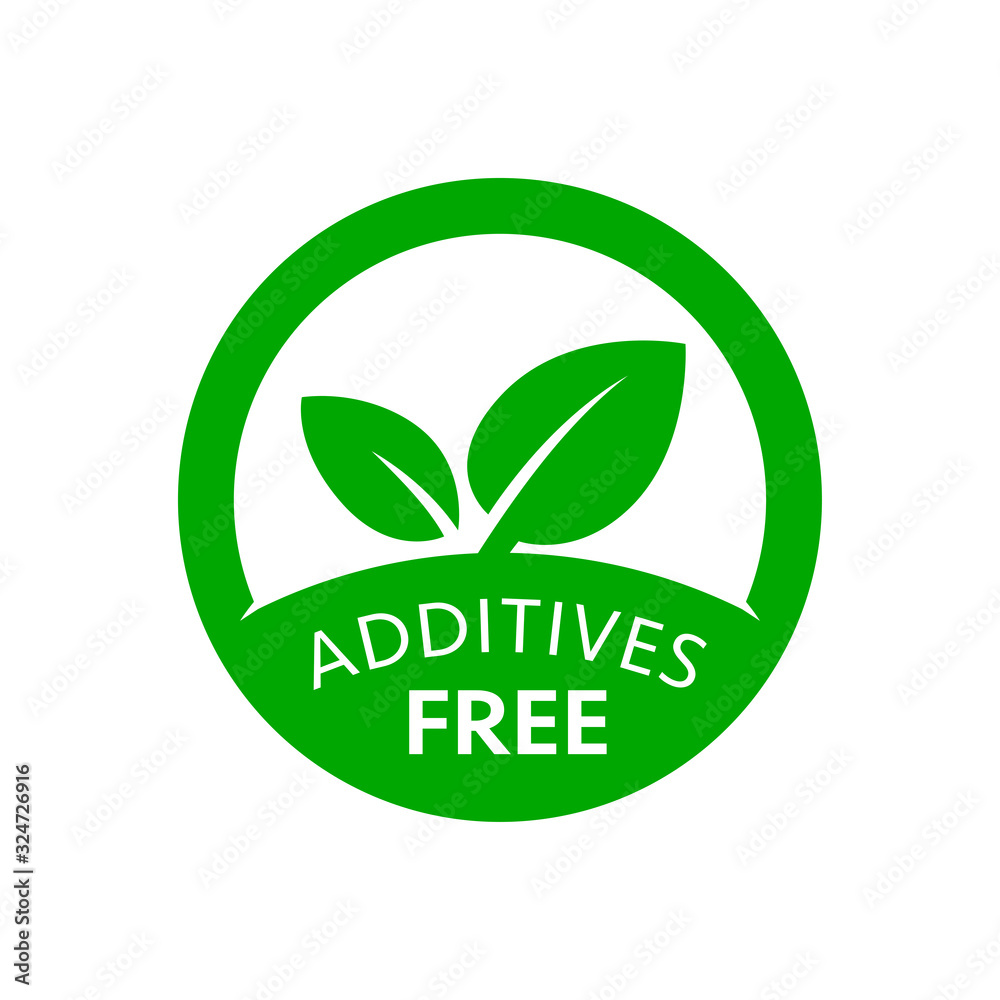 Additives free icon product labels