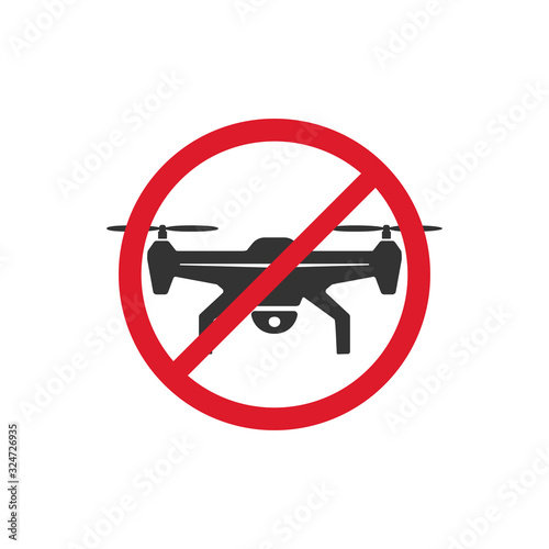 No drone zone signs vector image