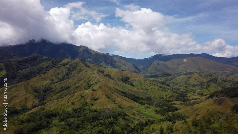 Aerial view of the beautiful mountains of Papua New Guinea Aerial view of the beautiful mountains of Papua New Guinea
