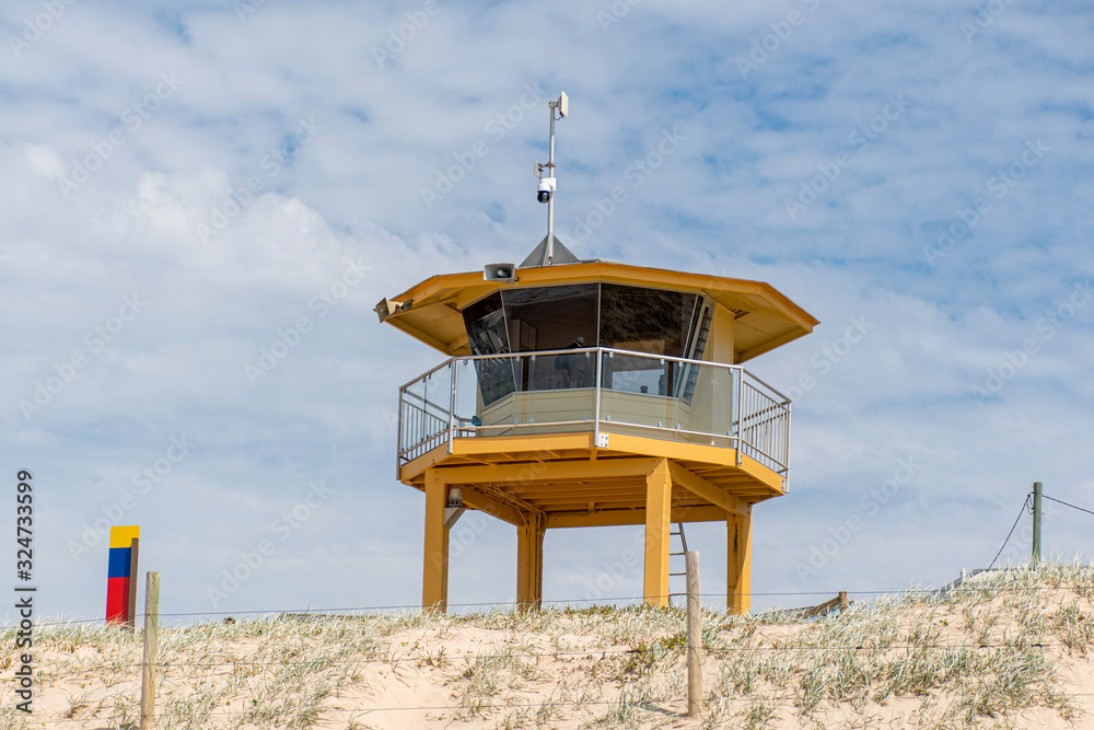 Australian Surf life saving tower on a sunny day Australian Surf life saving tower on a sunny day