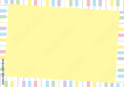 ピアノ　鍵盤　フレーム