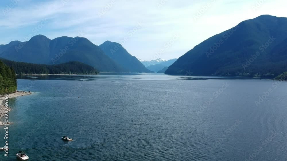 Aerial View of Golden Ears Mountain at Alouette Lake, BC, Canada Aerial View of Golden Ears Mountain at Alouette Lake, BC, Canada