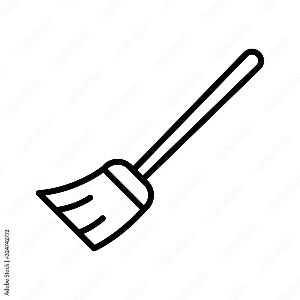 broom - home appliances icon vector design template broom - home appliances icon vector design template