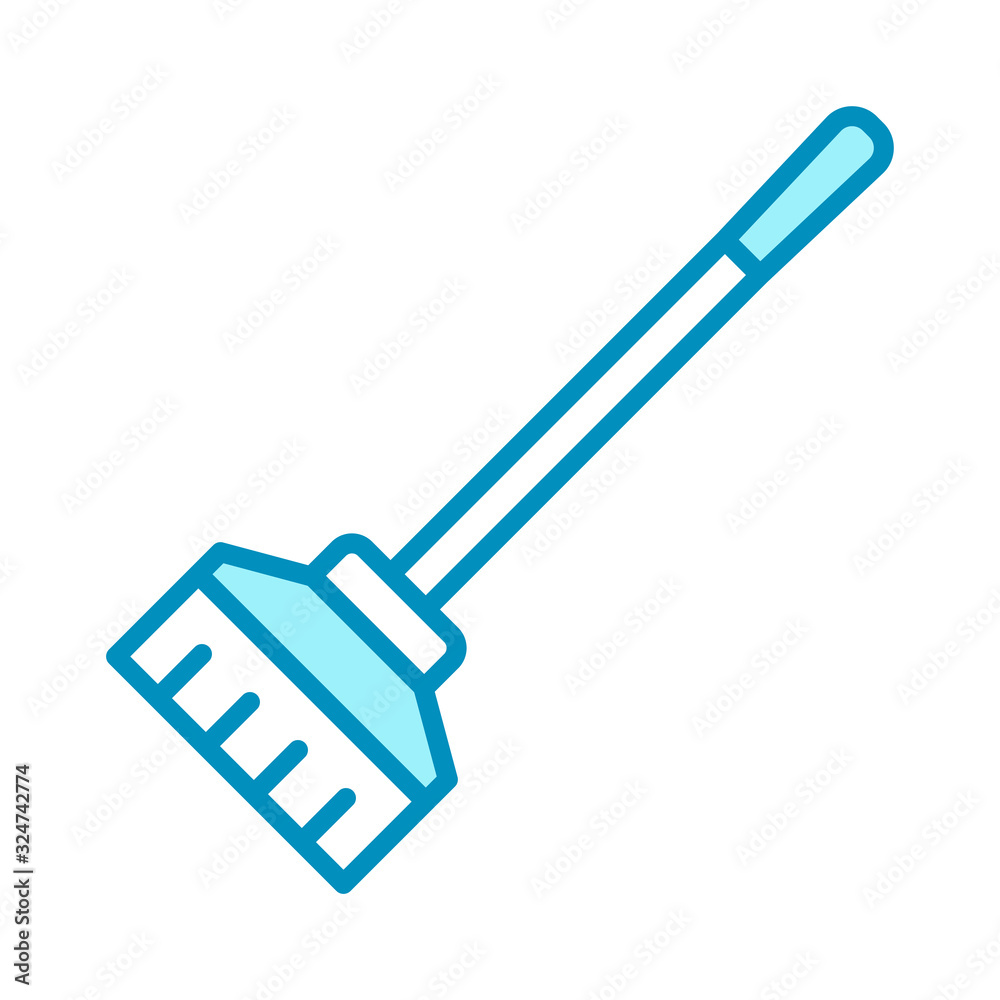 broom - home appliances icon vector design template broom - home appliances icon vector design template