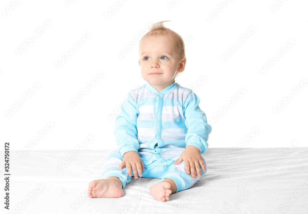 Cute funny baby isolated on white Cute funny baby isolated on white