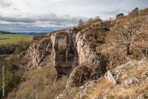 natural rocks at kotyz close to a former mine in bohemia photo