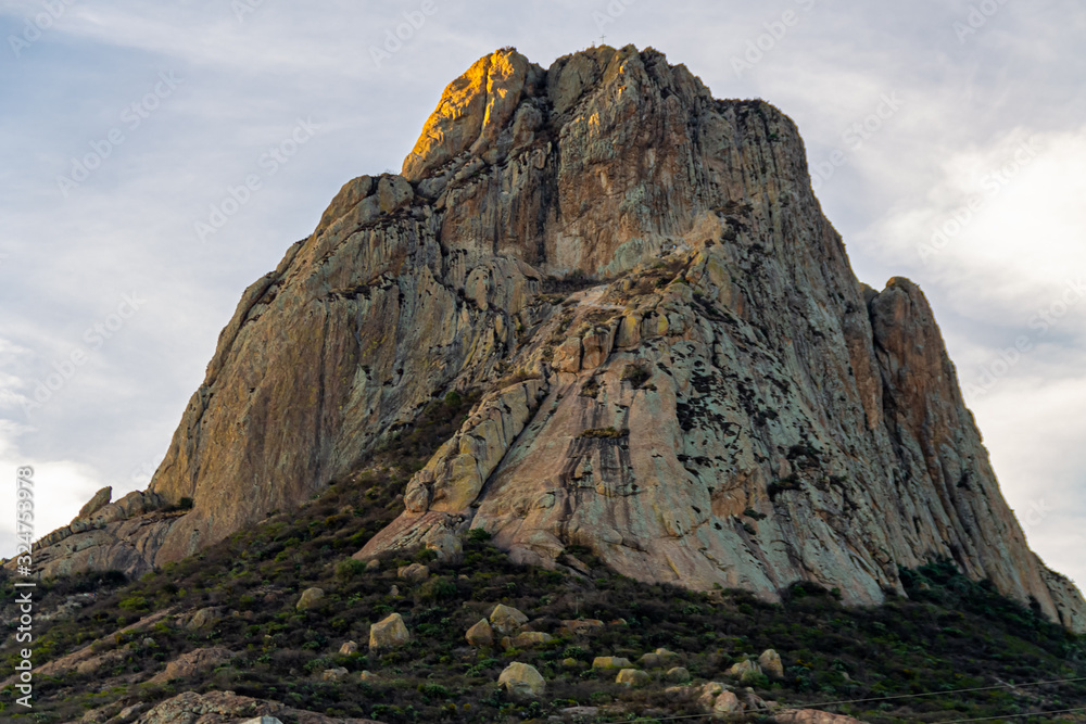 Peña de Bernal in Queretaro Mexico. The third largest monolith in the world. Peña de Bernal in Queretaro Mexico. The third largest monolith in the world.