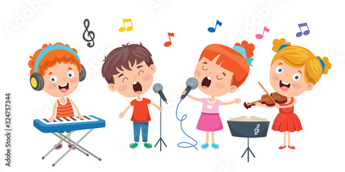 Funny Little Kids Performing Music