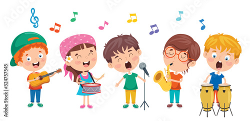 Funny Little Kids Performing Music