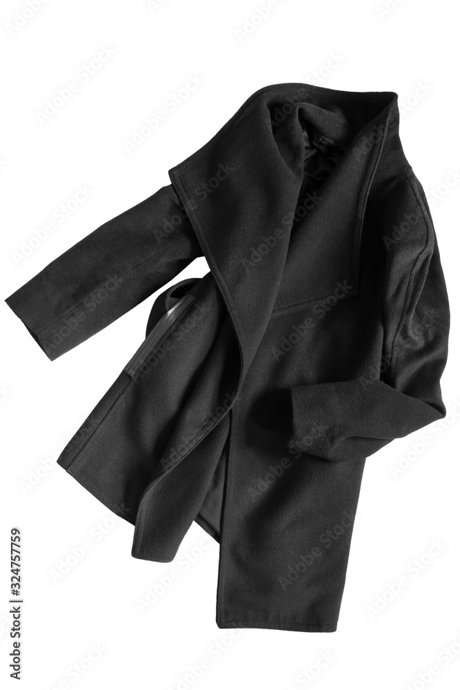 Black coat isolated Black coat isolated