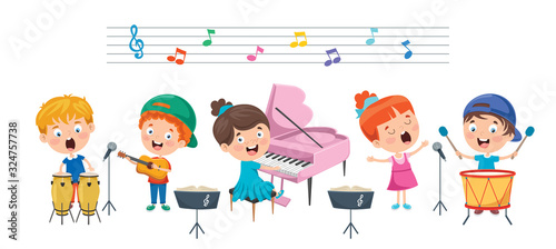 Funny Little Kids Performing Music