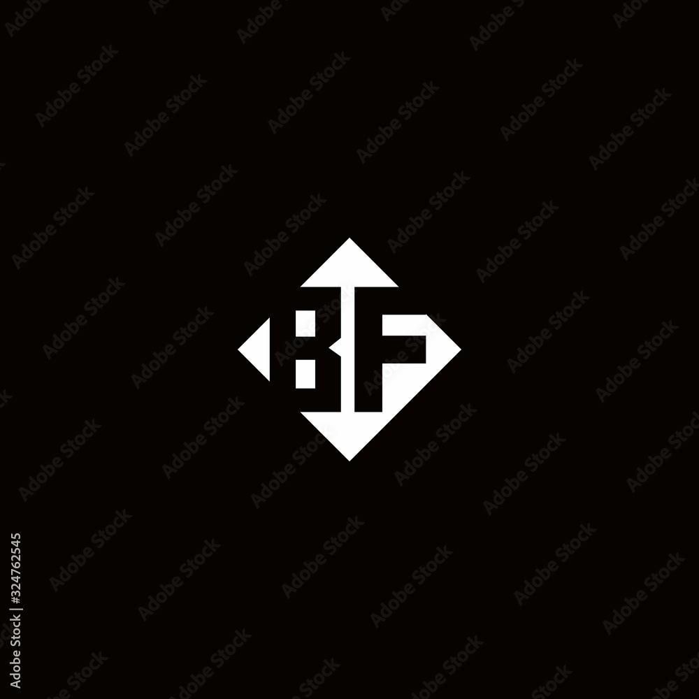 Monogram logo design with diamond square shape Monogram logo design with diamond square shape