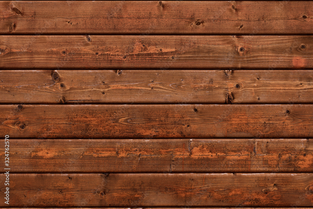 Obraz premium Old brown wooden background retro