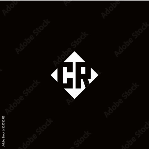 Free Download Monogram logo design with diamond square shape - GFXLoad
