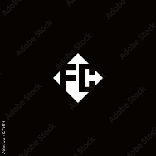 Free Download Monogram logo design with diamond square shape - GFXLoad