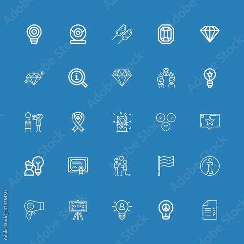 Editable 25 quality icons for web and mobile
