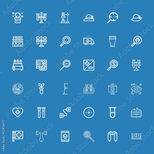 Editable 36 transparent icons for web and mobile