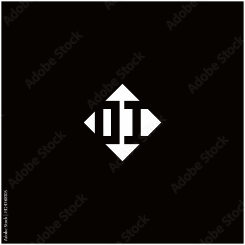 Monogram logo design with diamond square shape Free Download Monogram logo design with diamond square shape - GFXLoad