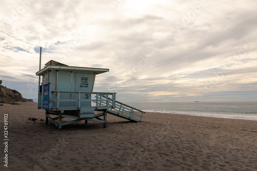 Malibu bech lifeguards cabin, California, United States. © Jorge Argazkiak