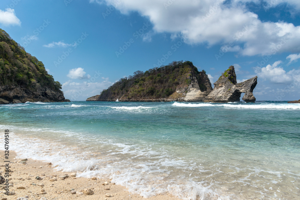 Scenery of Atuh beach in Nusa Penida island, Indonesia. Scenery of Atuh beach in Nusa Penida island, Indonesia.