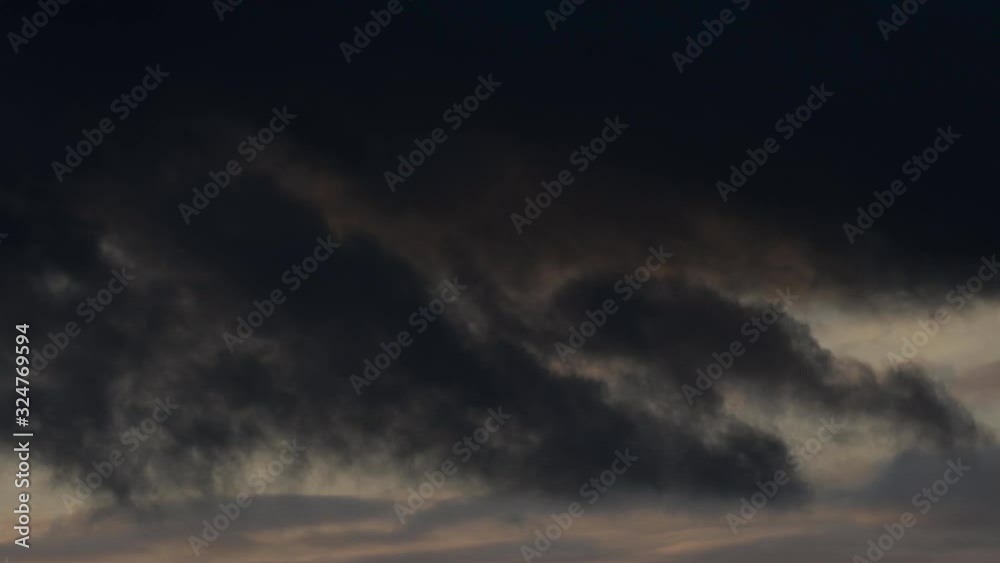 Winter evening clouds over Berlin and Brandenburg on February 4, 2020, Germany Winter evening clouds over Berlin and Brandenburg on February 4, 2020, Germany
