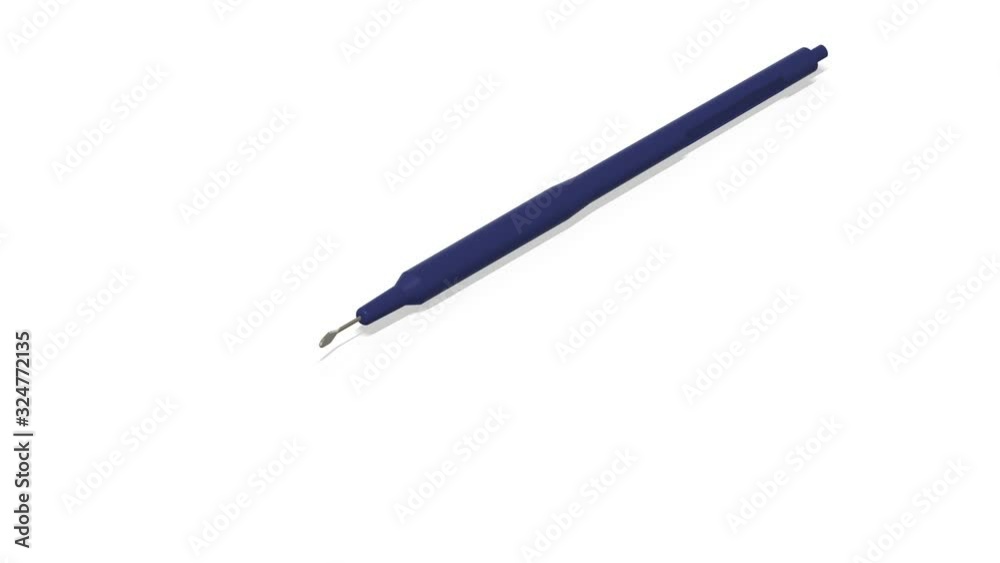 3D render and illustration of an ophthalmic surgical knife/sculpel used in ophthalmic and cataract Surgery 3D render and illustration of an ophthalmic surgical knife/sculpel used in ophthalmic and cataract Surgery