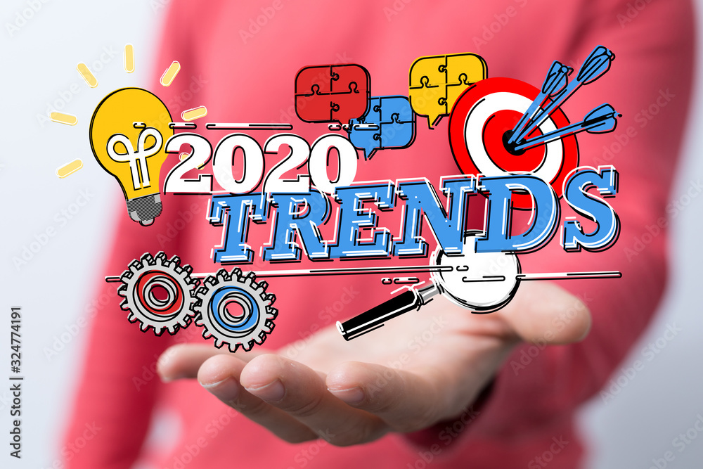 year 2020 business solution concept year 2020 business solution concept