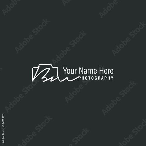 Bm Initial Signature Photography Logo