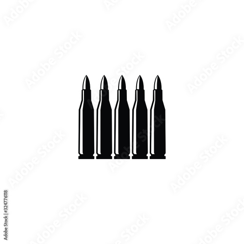 Bullet in black and white