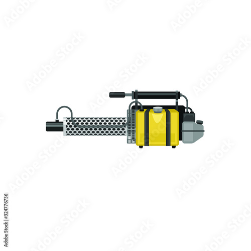 Insect or mosquito killing spray machine in flat style