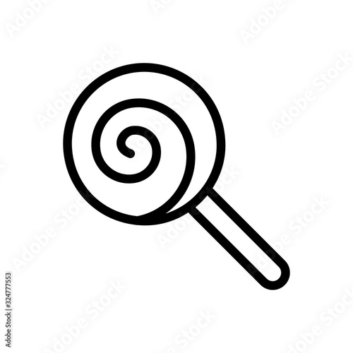 Lollipop candy icon line style