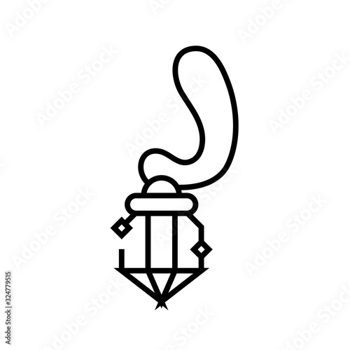 Aromatheraphy line icon, concept sign, outline vector illustration, linear symbol.