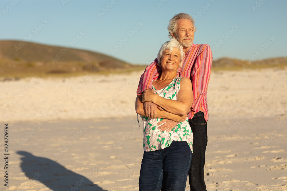 Old couple enjoying free time